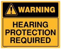 Warning - Hearing Protection Required